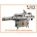 Two labels labeling machine